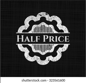 Half Price chalk emblem