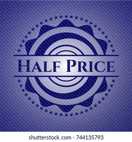 Half Price denim background