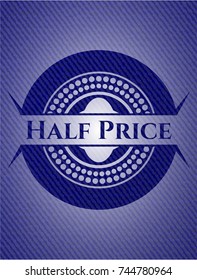 Half Price denim background
