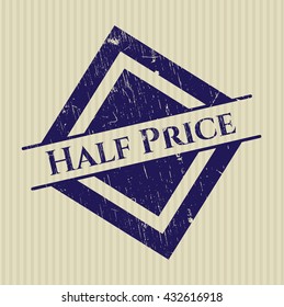 Half Price rubber grunge texture seal
