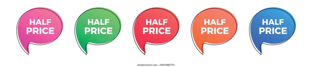 Half price sale colorful balloon sticker set