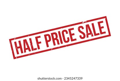 Half Price Sale Rubber Stamp Seal Vector