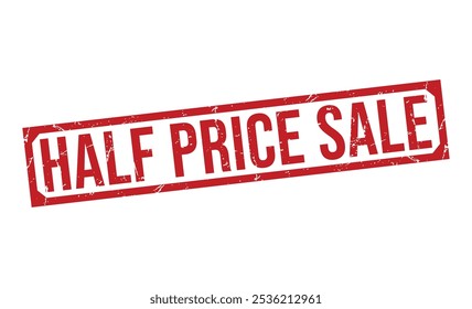 Half Price Sale rubber stamp on white background. Half Price Sale Stamp.