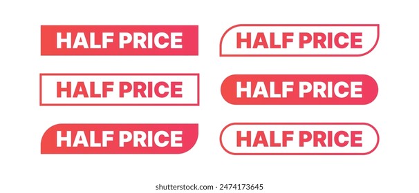 half price set sale red stamp