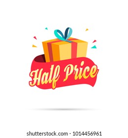 Geschenkbox mit Halbpreis