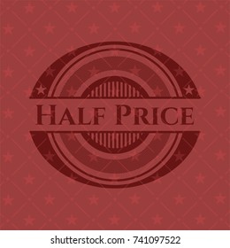 Half Price vintage red emblem