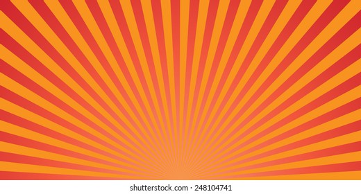 half red background : sunburst vector