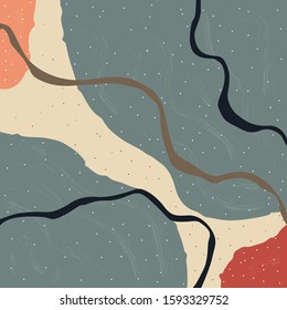 Half round shapes in grey and pink and red. Cute Scandinavian Terracotta Pattern in modern colours. Cute Elements. Modern abstract art for prints.  Nordic Design.