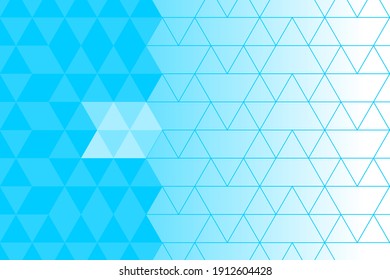 Half screen blue diamond background with nice triangle lines. design suitable for cover, web, card, business, poster, etc.