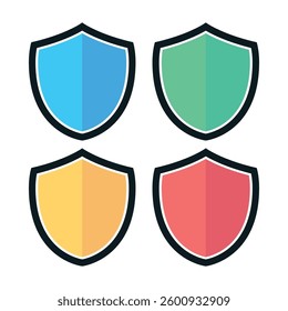 Half Shadow Shields Set Multiple Colours