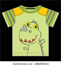 Half Sleeve Crocodile Design Vector