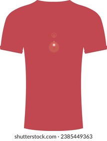 half sleeve and round collar t-shirt mockup