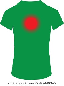 half sleeve and round collar t-shirt mockup