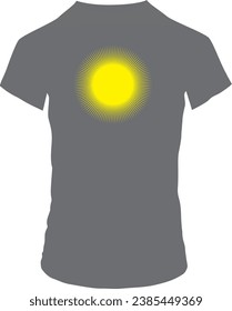 half sleeve and round collar t-shirt mockup
