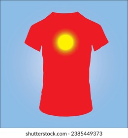half sleeve and round collar t-shirt mockup