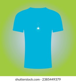 half sleeve and round collar t-shirt mockup