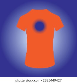 half sleeve and round collar t-shirt mockup
