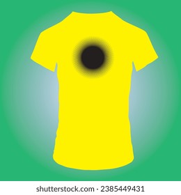 half sleeve and round collar t-shirt mockup