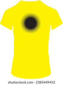camiseta de manga media y cuello redondo