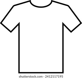 Half sleeve t-shirt icon sign. Clothing signs and symbols.