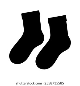 Half socks silhouette icon vector design.
