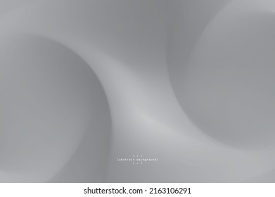 media esfera con línea de curva en fondo de tema de niebla gris degradado y blanca se puede usar para el diseño de paquetes de productos tecnológicos de diseño de pechos vectoriales de etiquetas de alimentos y bebidas.