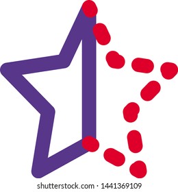 Half star ratings for below the average performance
