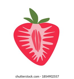 Strawberry Cut In Half Stock Illustrations Images Vectors Shutterstock