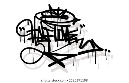 HALF TIME graffiti tag style design