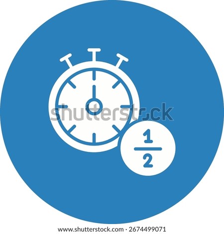 Half Time symbol art break interval sport