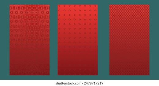 Half ton red color background pattern rectangles in shades of red and maroon with color halftone effect design for multi purpose graphic design Vector.