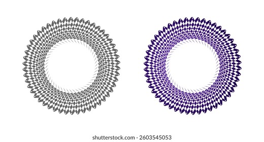 Half tone circle. Vector illustration isolated on the white background.