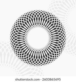 Half tone circle. Vector illustration isolated on the white background.