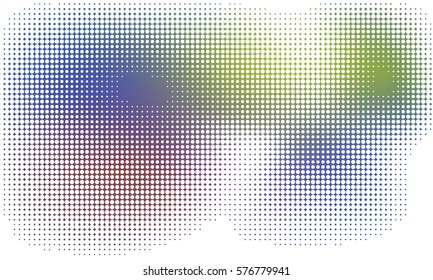 half tone circles with colors background graphics