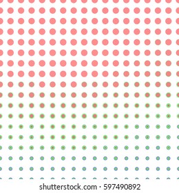 Half tone colorful round geometry gradient background