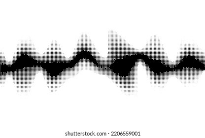 Half Tone Dots Gradient Background. Vector Illustration. Eps 10.