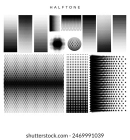 Half tone dots with various models