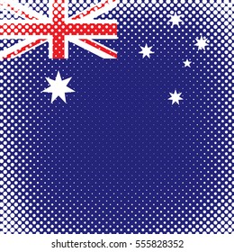 Half Tone Flag - Australian