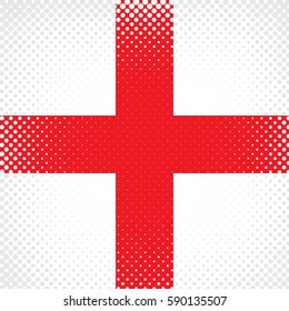 Half Tone Flag - England