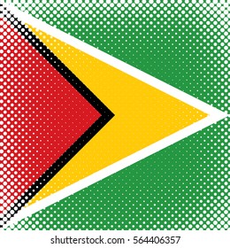 Half Tone Flag - Guyana