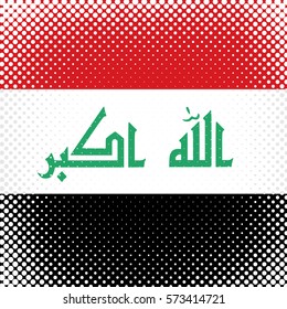Half Tone Flag - Iraq