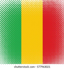 Half Tone Flag - Mali