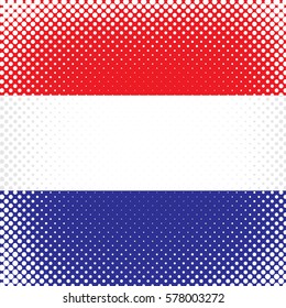 Half Tone Flag - Netherlands