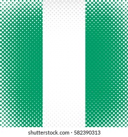 Half Tone Flag - Nigeria