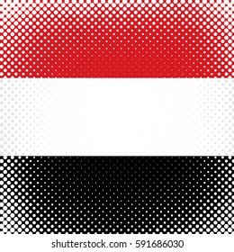Half Tone Flag - Yemen
