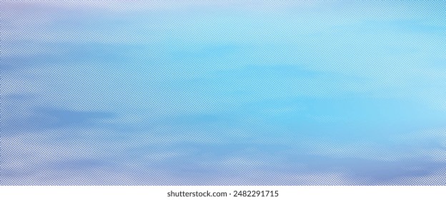 Half tone gradient. Dotted gradient, fine dotted spraying and halftone dotted background horizontal geometric pattern