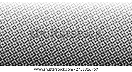 Half tone gradient. Dotted gradient, fine dot spraying and halftone dotted background seamless horizontal geometric pattern vector template set.