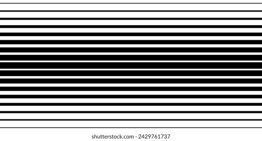 Half tone gradient line pattern. Faded halftone black lines. Fading gradient background. Horizontal abstract geometric texture with parallel stripes. Vector illustration on white background.