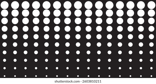 Half tone horizontal gradient seamless pattern, horizontal seamless circle dotted lines, eps 10