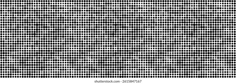 Half tone noise seamless pattern. Black and white vector grungy background. Endless uneven halftone texture. Raster effect duotone print. Comic distress backdrop. Dotted bg. Abstract dot texture card
